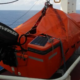 Rescue boat cover